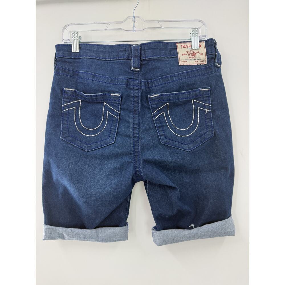True Religion Classic Men's Riley Mid-Rise Bermuda Denim Shorts Casual Size 31 - Picture 6 of 10